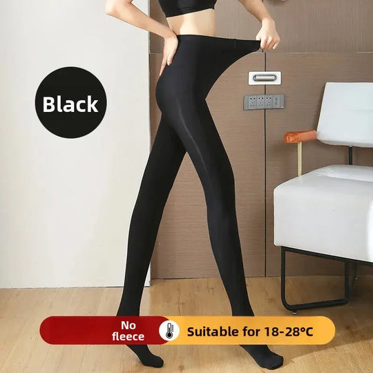Leggings de Forro Polar ueso para Mujer, Plones Cálidos Inteados para Invierno, Color Blanco y Ne, Capa Base, Pant... MedSurgery Store For Digital Health