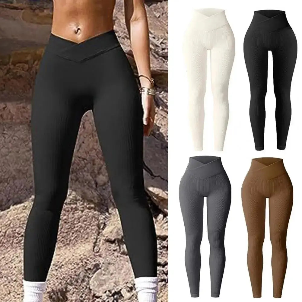 Leggings de yoga Leggings de yoga acanalados para mujer Pantalones de entrenamiento atléticos de cintura alta Deportes de interior al aire libre Ejercicio Ropa casual MedSurgery Store For Digital Health