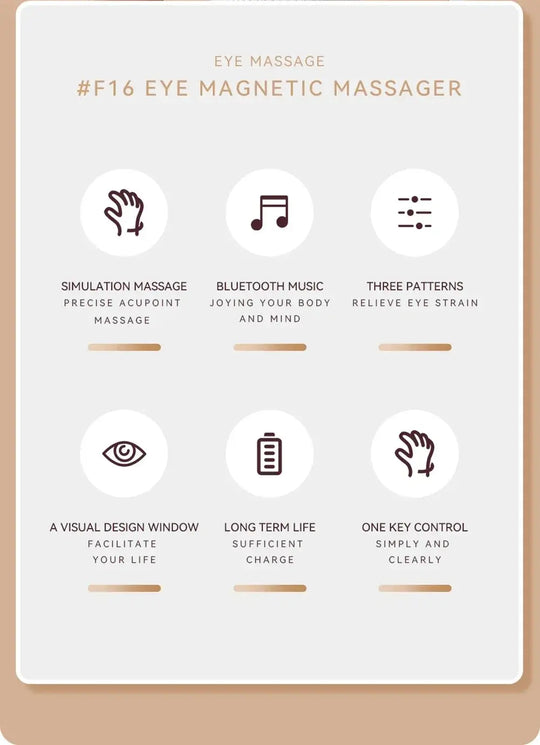 Dispositivo de masaje ocular, dispositivo de masaje ocular eléctrico inteligente, terapia magnética, gafas de masaje Bluetooth, herramientas para el cuidado de la fatiga MedSurgery Store For Digital Health