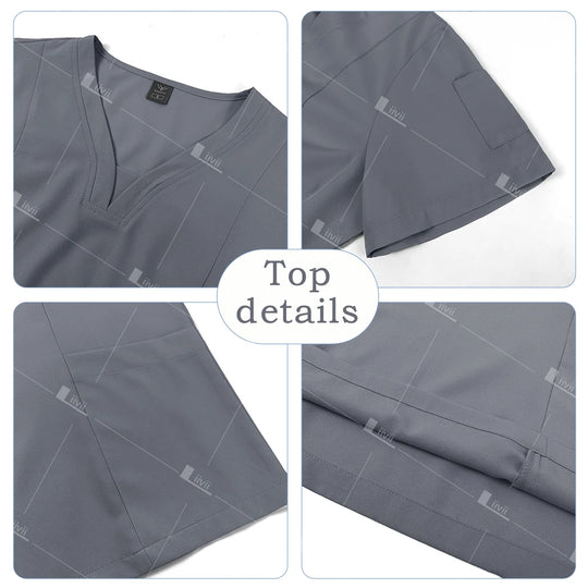 Venta al por mayor de uniformes médicos, traje para correr, conjunto de gomas para médico y enfermera, ropa de trabajo quirúrgica para Hospital, trajes multicolores para mujer