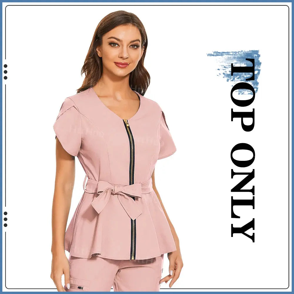 Uniformes de Spa de belleza, camisa de manga corta a la moda, bata médica de alta calidad, uniforme veterinario para mujer, chaqueta de enfermería suave superior MedSurgery Store For Digital Health