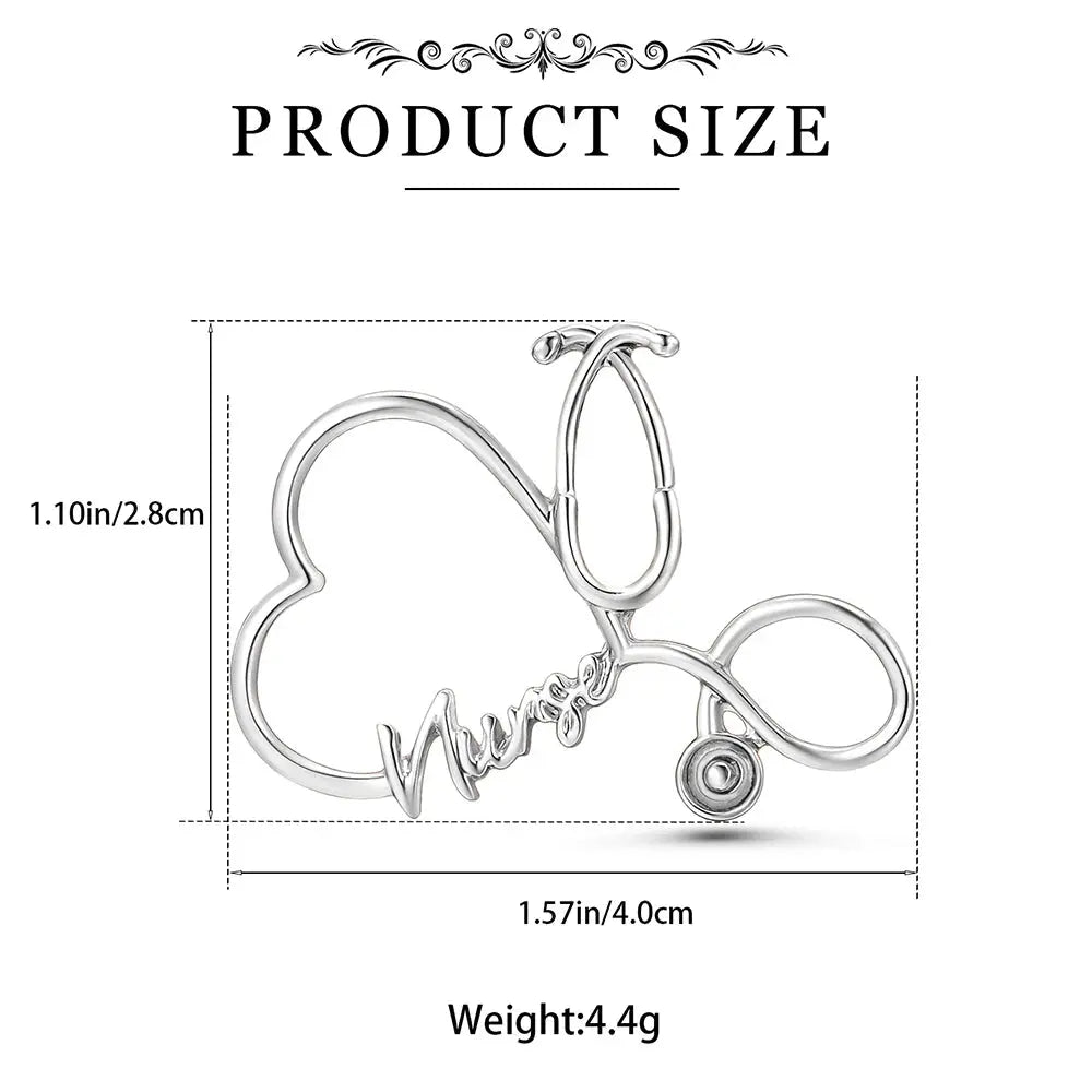 Hanreshe-Pin estetoscopio de enfermera, broche médico Original, joyería de enfermería, insignia de mochila de solapa para médico, estudiante de medicina MedSurgery Store For Digital Health