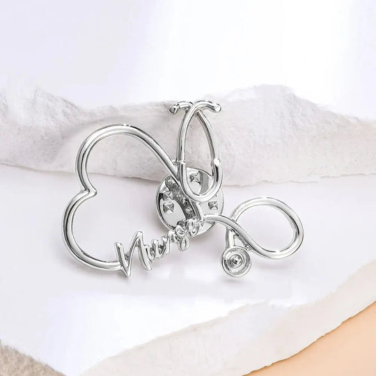 Hanreshe-Pin estetoscopio de enfermera, broche médico Original, joyería de enfermería, insignia de mochila de solapa para médico, estudiante de medicina MedSurgery Store For Digital Health