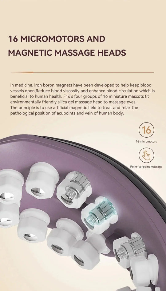 Dispositivo de masaje ocular, dispositivo de masaje ocular eléctrico inteligente, terapia magnética, gafas de masaje Bluetooth, herramientas para el cuidado de la fatiga MedSurgery Store For Digital Health