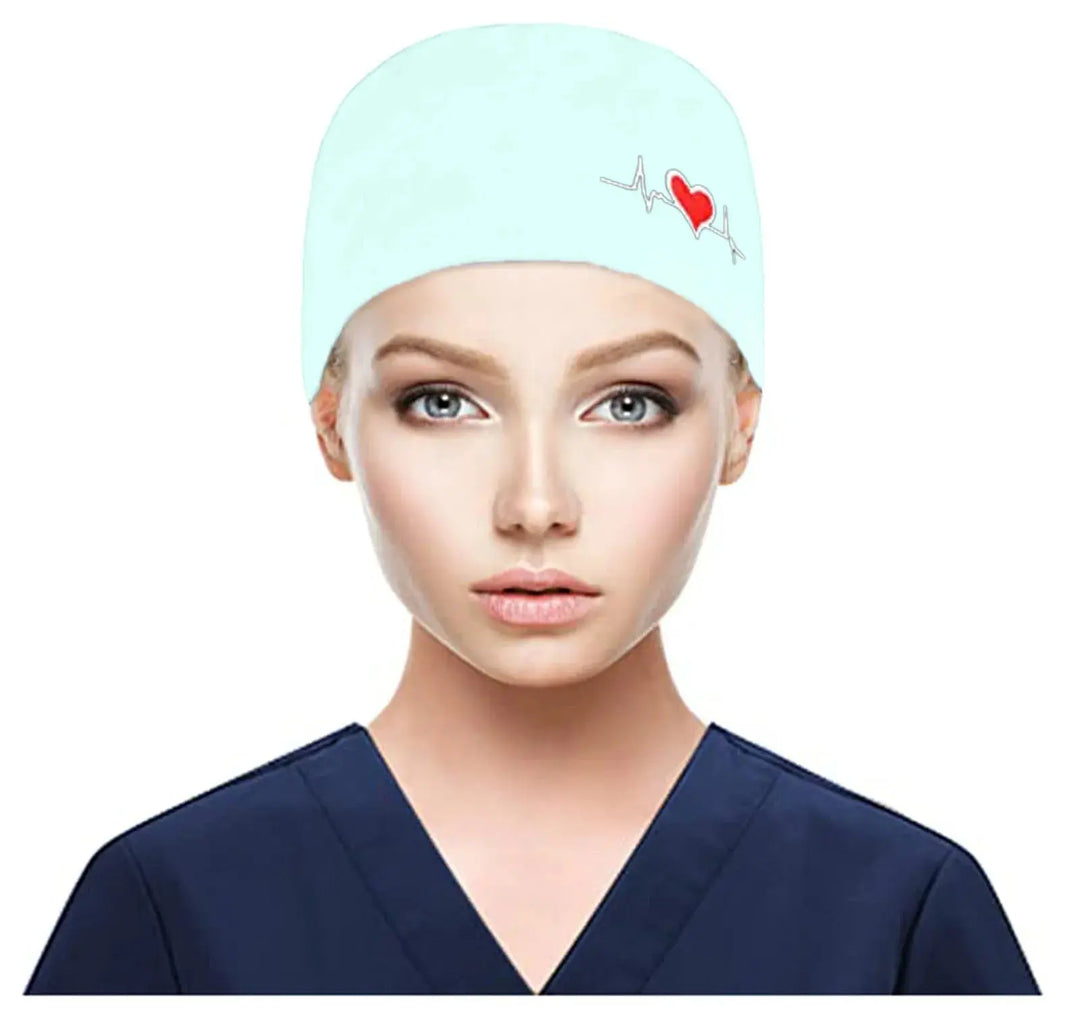 Gorros quirúrgicos ajustables, gorro de trabajo, soporte para cola de caballo, gorros de enfermería Bouffant con botones, turbante de pelo largo, sombreros para mujeres y hombres MedSurgery Store For Digital Health