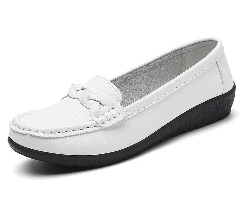 Zapatos De Mujer 2025, nuevos Zapatos planos De cuero suave, mocasines para Mujer, Zapatos planos informales, calzado para Mujer, Zapatos blancos para Mujer MedSurgery Store For Digital Health
