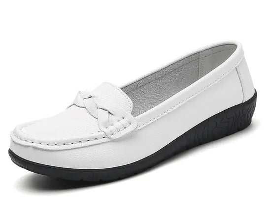 Zapatos De Mujer 2025, nuevos Zapatos planos De cuero suave, mocasines para Mujer, Zapatos planos informales, calzado para Mujer, Zapatos blancos para Mujer MedSurgery Store For Digital Health