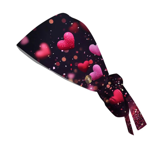 Gorro quirúrgico a prueba de polvo con botón, gorro de trabajo con estampado romántico a la moda, gorro informal con cola de caballo para mujer, gorros de enfermería ajustables MedSurgery Store For Digital Health