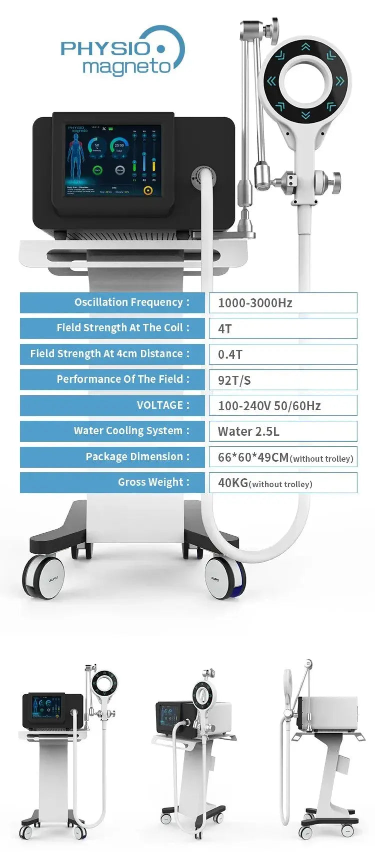 El dispositivo de terapia electromagnética PMST alivia el dolor, la recuperación de lesiones deportivas, equipo de fisioterapia no invasivo MedSurgery Store For Digital Health