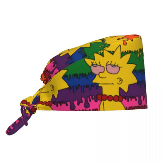 Gorro de trabajo ajustable personalizado con explosión cerebral, gorro quirúrgico de los Simpsons, gorro quirúrgico para enfermería, médico, cirujano, para Chef MedSurgery Store For Digital Health