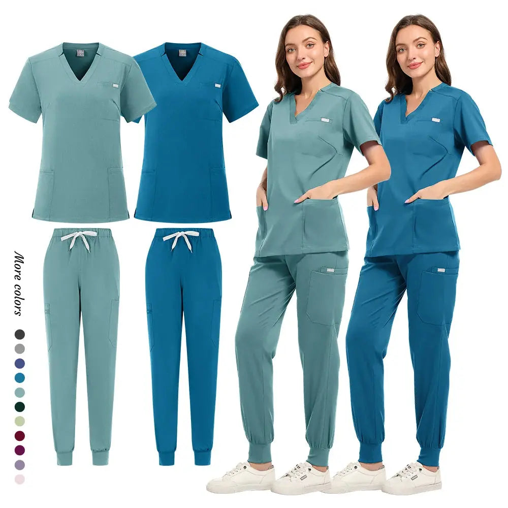 Venta al por mayor, uniforme médico para quirófano, conjunto de gomas de trabajo para Hospital, suministros médicos, traje de cirugía Dental para enfermera, ropa de trabajo MedSurgery Store For Digital Health