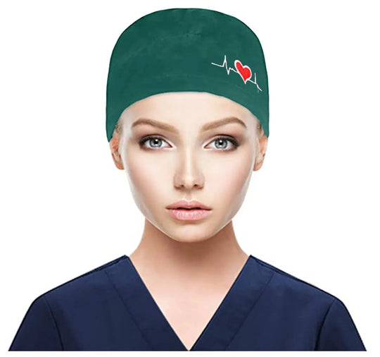 Gorros quirúrgicos ajustables, gorro de trabajo, soporte para cola de caballo, gorros de enfermería Bouffant con botones, turbante de pelo largo, sombreros para mujeres y hombres MedSurgery Store For Digital Health