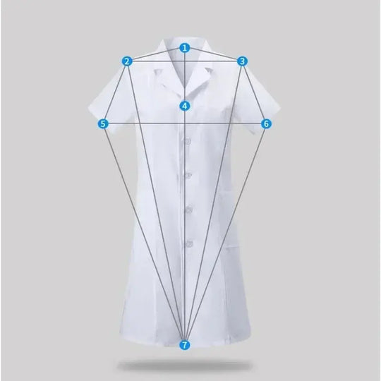 Bata de laboratorio a la moda para mujer, vestido de médico y enfermera de manga corta, uniformes médicos de manga larga, chaqueta blanca con cinturón ajustable MedSurgery Store For Digital Health