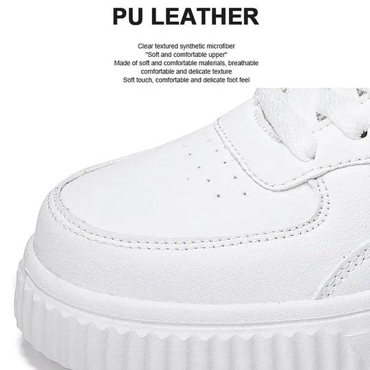 Zapatillas de skate informales blancas para mujer, zapatillas de tenis para caminar al aire libre a la moda para hombres y mujeres, calzado deportivo para correr MedSurgery Store For Digital Health