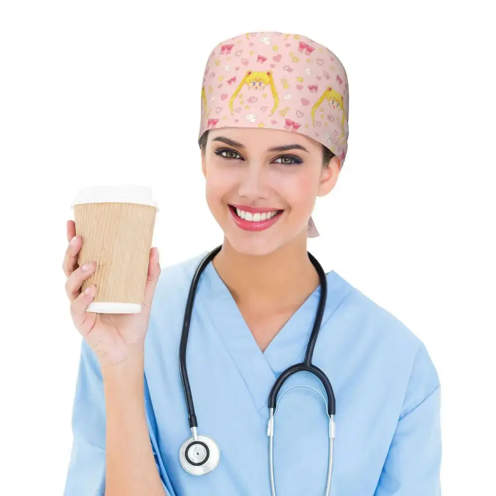Gorra personalizada Sailors-Usagi Tsukino, gorros quirúrgicos para hombres y mujeres, gorro para quirófano, sombreros para operador, sombrero para trabajos de laboratorio MedSurgery Store For Digital Health