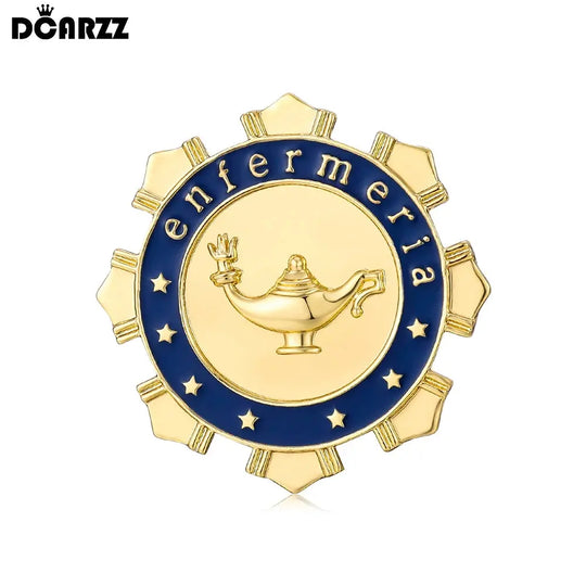 DCARZZ broche de Pin Médico Español, accesorios de joyería de Enfermería, insignia de solapa de mochila para médico, enfermera, estudiante de medicina MedSurgery Store For Digital Health