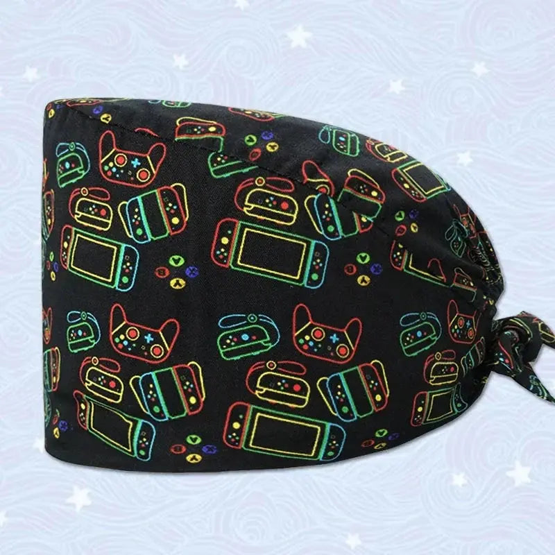 Gorros médicos con estampado de flores para Mujer, gorro quirúrgico de algodón, accesorios médicos MedSurgery Store For Digital Health