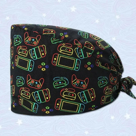 Gorros médicos con estampado de flores para Mujer, gorro quirúrgico de algodón, accesorios médicos MedSurgery Store For Digital Health