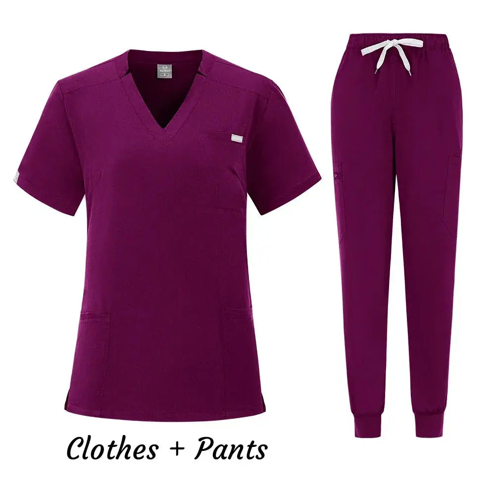 Venta al por mayor, uniforme médico para quirófano, conjunto de gomas de trabajo para Hospital, suministros médicos, traje de cirugía Dental para enfermera, ropa de trabajo MedSurgery Store For Digital Health