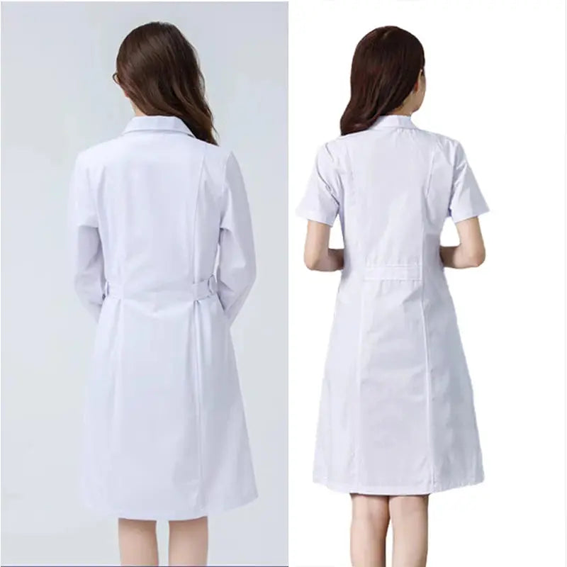 Bata blanca médica para mujer, uniforme médico de enfermera de algodón, ropa de trabajo hospitalaria, uniforme de trabajo profesional de farmacia de laboratorio científico MedSurgery Store For Digital Health