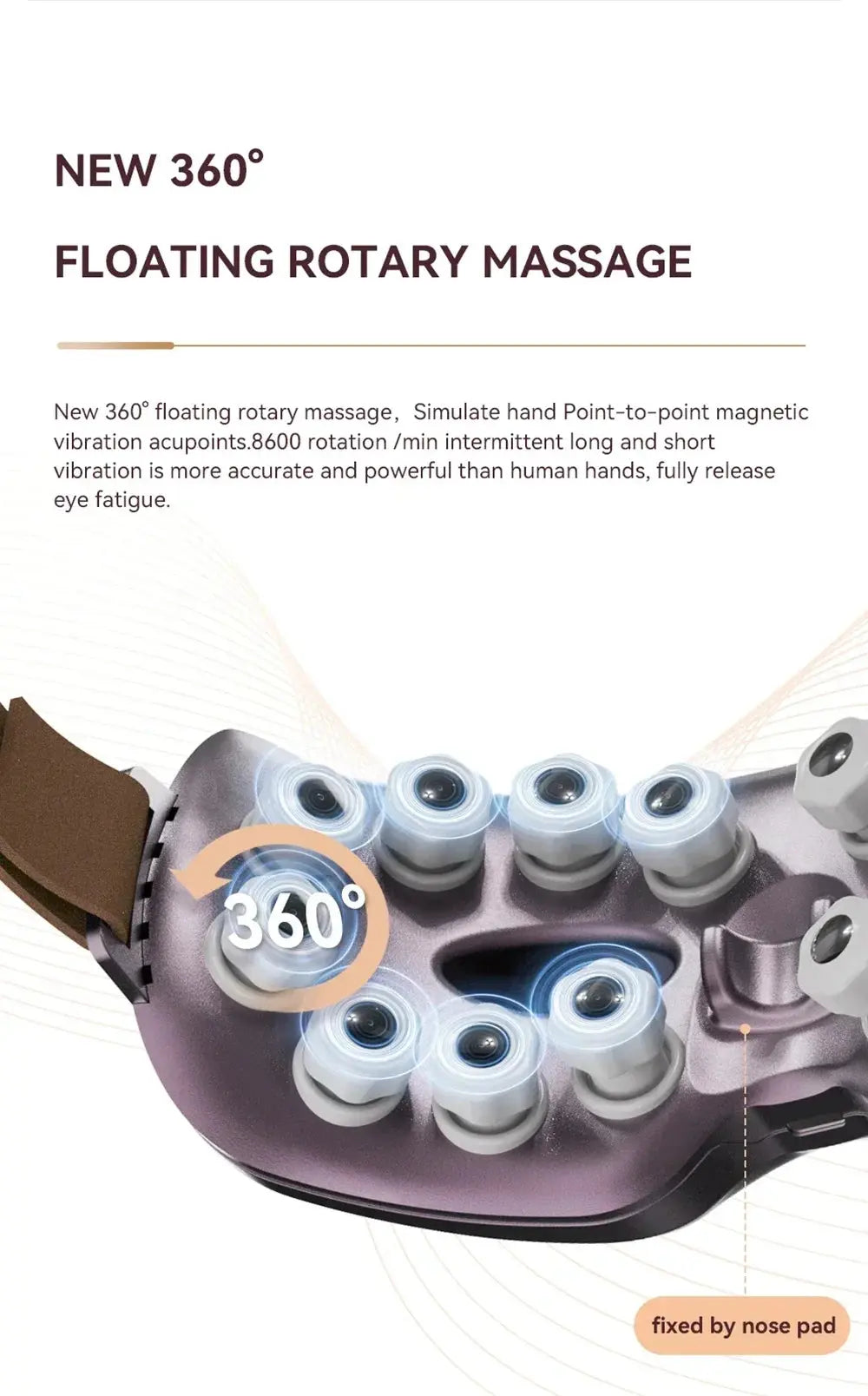 Dispositivo de masaje ocular, dispositivo de masaje ocular eléctrico inteligente, terapia magnética, gafas de masaje Bluetooth, herramientas para el cuidado de la fatiga MedSurgery Store For Digital Health