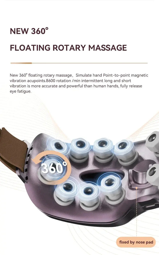 Dispositivo de masaje ocular, dispositivo de masaje ocular eléctrico inteligente, terapia magnética, gafas de masaje Bluetooth, herramientas para el cuidado de la fatiga MedSurgery Store For Digital Health