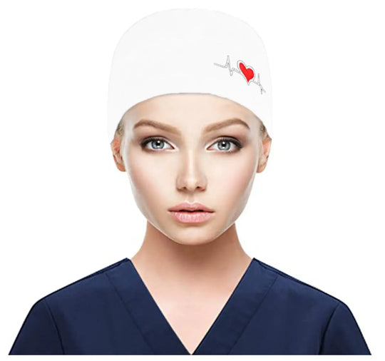 Gorros quirúrgicos ajustables, gorro de trabajo, soporte para cola de caballo, gorros de enfermería Bouffant con botones, turbante de pelo largo, sombreros para mujeres y hombres MedSurgery Store For Digital Health
