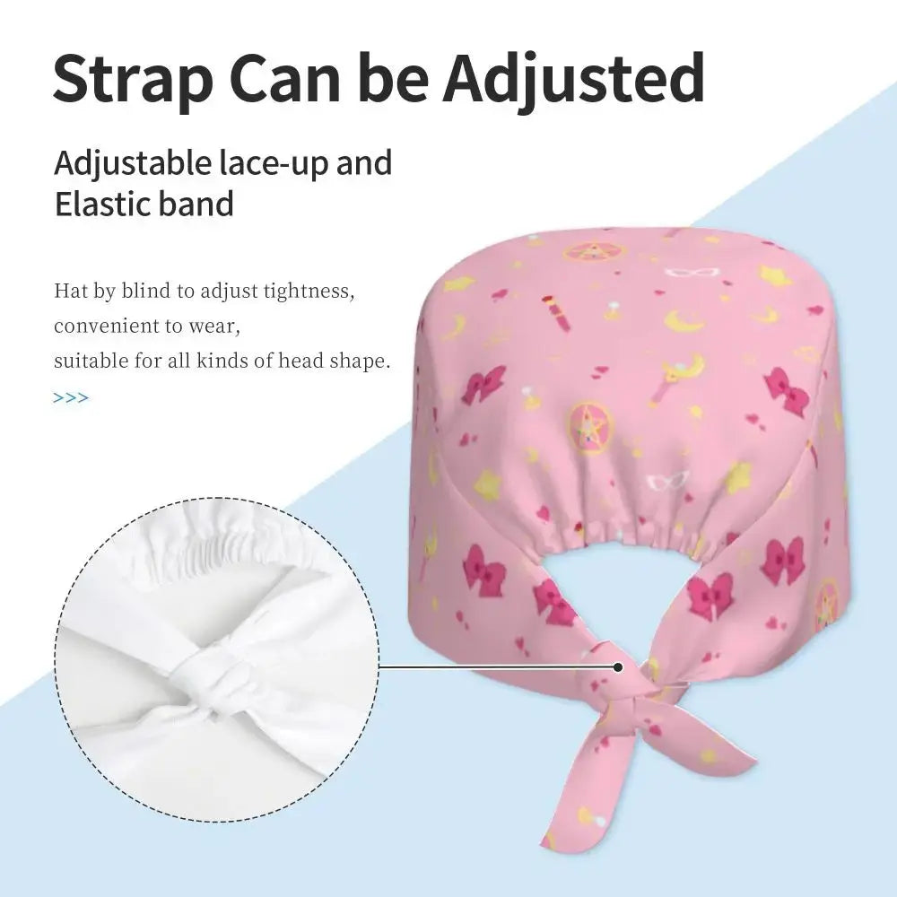 Gorra personalizada Sailors-Usagi Tsukino, gorros quirúrgicos para hombres y mujeres, gorro para quirófano, sombreros para operador, sombrero para trabajos de laboratorio MedSurgery Store For Digital Health