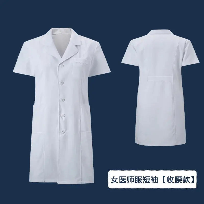 Abrigo blanco, ropa Experimental para estudiantes universitarios, ropa de médico de manga larga para hombres y mujeres, química y medicina de manga corta MedSurgery Store For Digital Health