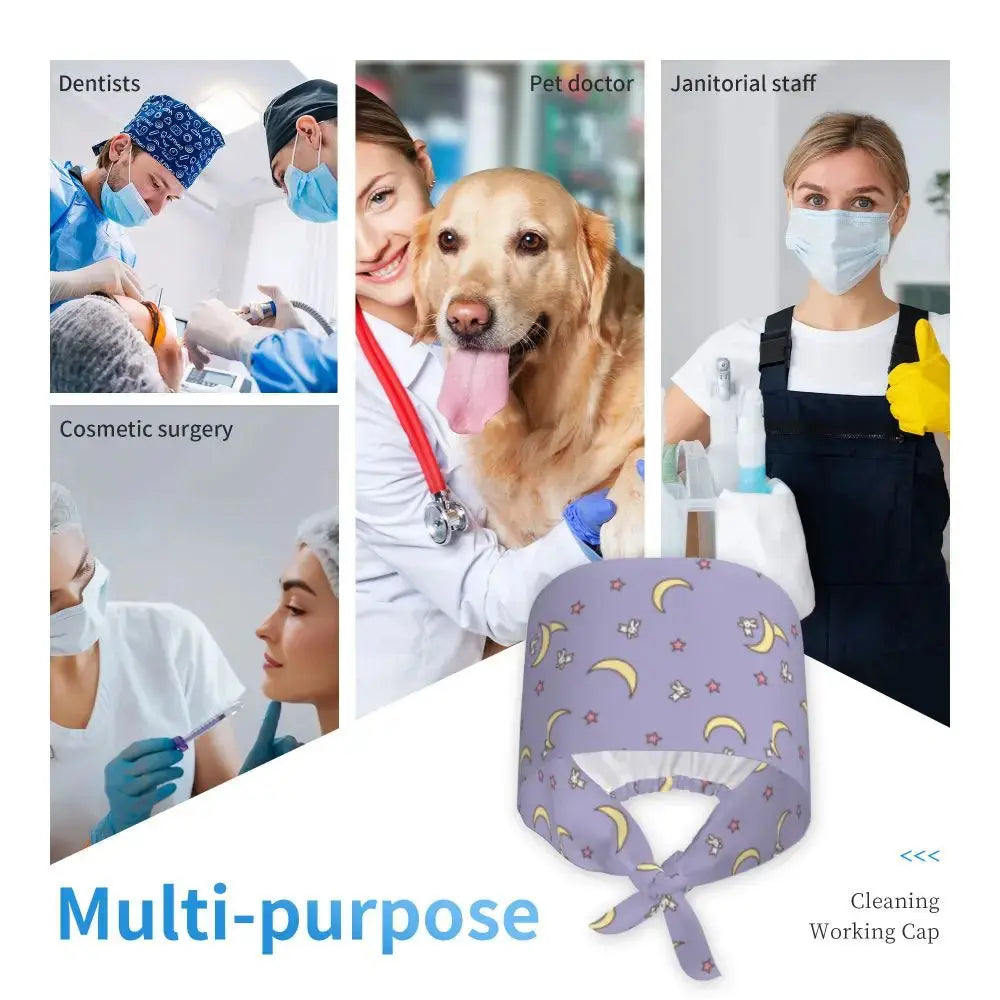 Gorra personalizada Sailors-Usagi Tsukino, gorros quirúrgicos para hombres y mujeres, gorro para quirófano, sombreros para operador, sombrero para trabajos de laboratorio MedSurgery Store For Digital Health