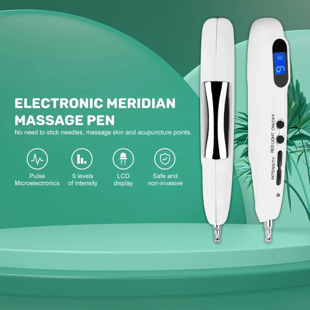 Pluma de acupuntura médica, Detector de puntos, masaje corporal electrónico, terapia del dolor, alivio eléctrico del dolor, cuidado de la salud, dispositivo de uso doméstico MedSurgery Store For Digital Health