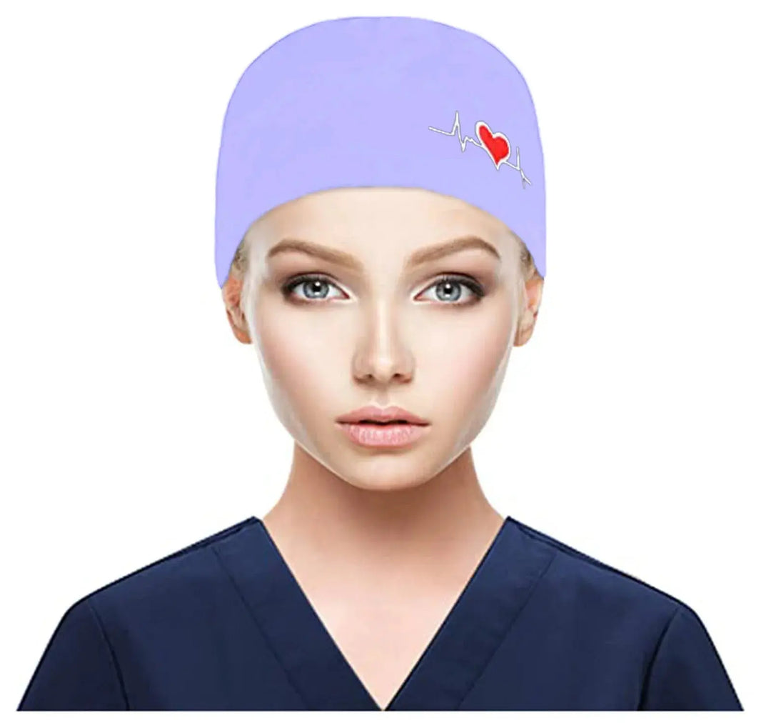 Gorros quirúrgicos ajustables, gorro de trabajo, soporte para cola de caballo, gorros de enfermería Bouffant con botones, turbante de pelo largo, sombreros para mujeres y hombres MedSurgery Store For Digital Health