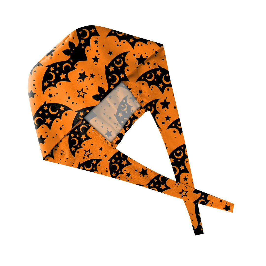 Gorro exfoliante de Halloween, gorro de algodón ajustable con estampado para salón de belleza, cirujano, clínica Dental, gorro de enfermería, gorros quirúrgicos para hombres y mujeres, venta al por mayor MedSurgery Store For Digital Health