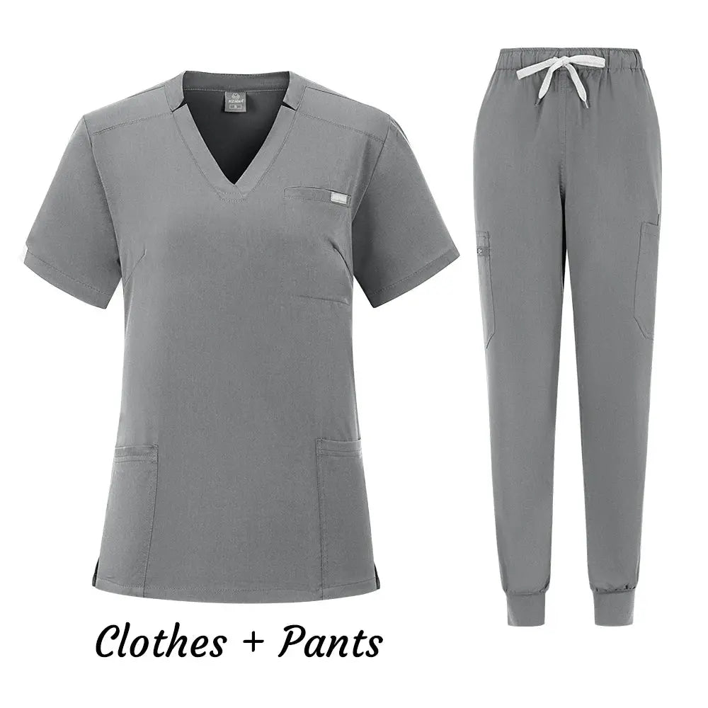 Venta al por mayor, uniforme médico para quirófano, conjunto de gomas de trabajo para Hospital, suministros médicos, traje de cirugía Dental para enfermera, ropa de trabajo MedSurgery Store For Digital Health