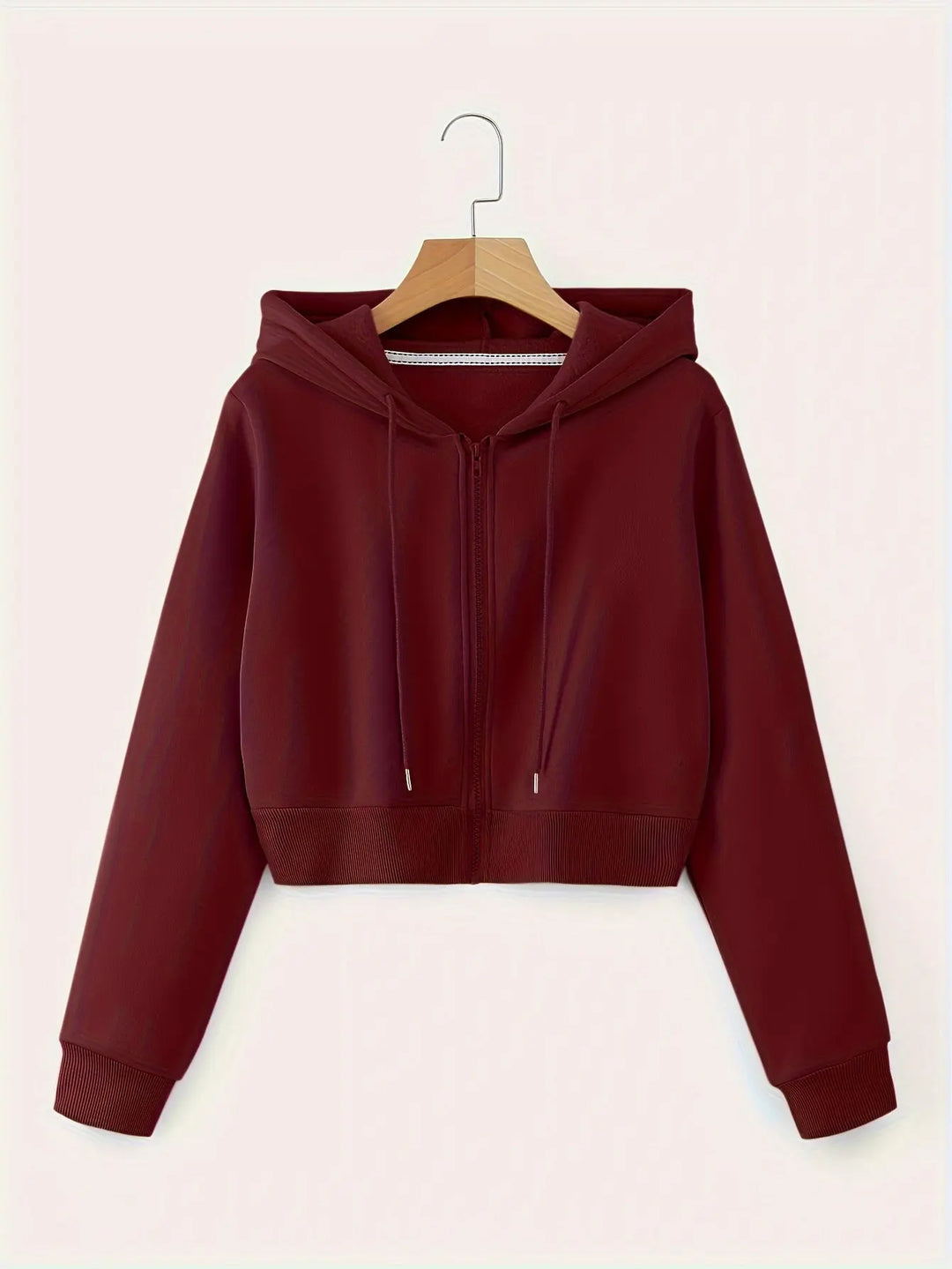 Women'S Casual Hooded Zip-Up Sweatshirt - Long Sleeve, Solid Color, Front Pockets, Regular Fit, Casual Chic Style for Fall/Winter, Casual Wear | Hooded Sweatshirt | Zippered Closure, Sweater Hoodie MedSurgery Store For Digital Health