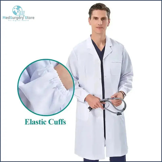 Aura Profesional: Bata Médica Femenina. Confort Élite y Estilo Impecable en Clínica..