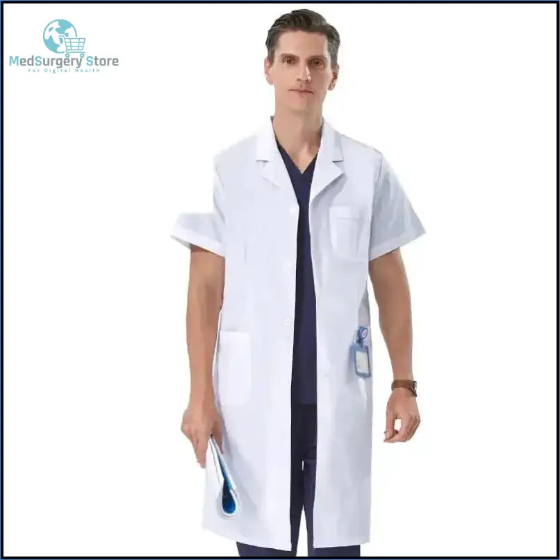 Aura Profesional: Bata Médica Femenina. Confort Élite y Estilo Impecable en Clínica..