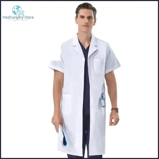 Aura Profesional: Bata Médica Femenina. Confort Élite y Estilo Impecable en Clínica..