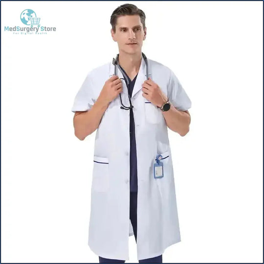 Aura Profesional: Bata Médica Femenina. Confort Élite y Estilo Impecable en Clínica..