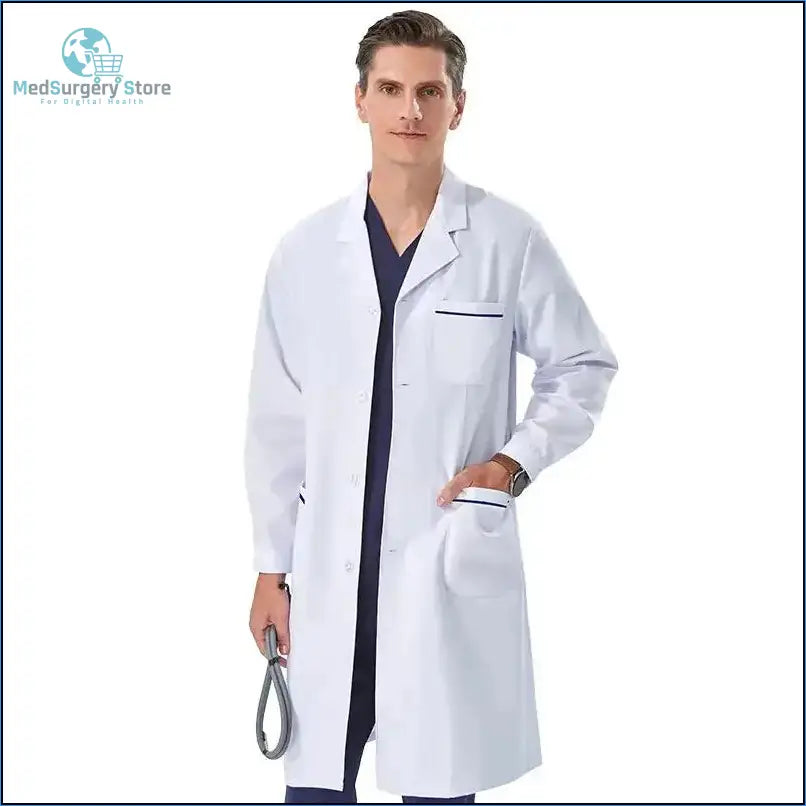 Aura Profesional: Bata Médica Femenina. Confort Élite y Estilo Impecable en Clínica..