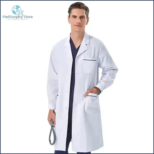 Aura Profesional: Bata Médica Femenina. Confort Élite y Estilo Impecable en Clínica..