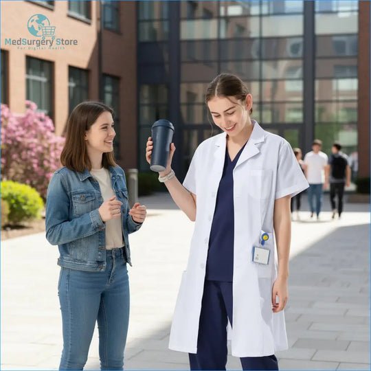 Aura Profesional: Bata Médica Femenina. Confort Élite y Estilo Impecable en Clínica..