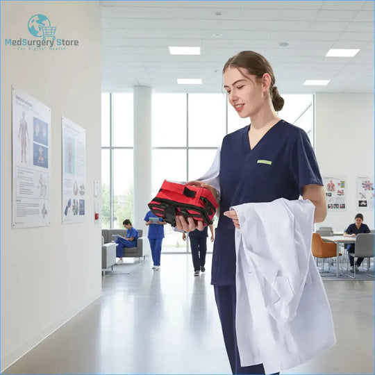 Aura Profesional: Bata Médica Femenina. Confort Élite y Estilo Impecable en Clínica..