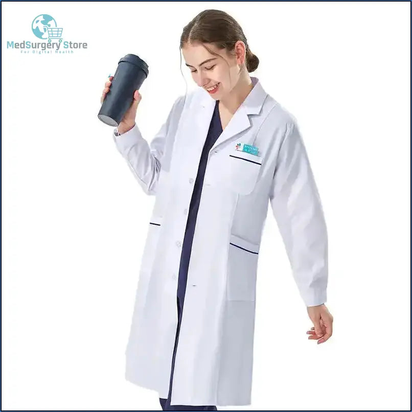 Aura Profesional: Bata Médica Femenina. Confort Élite y Estilo Impecable en Clínica..