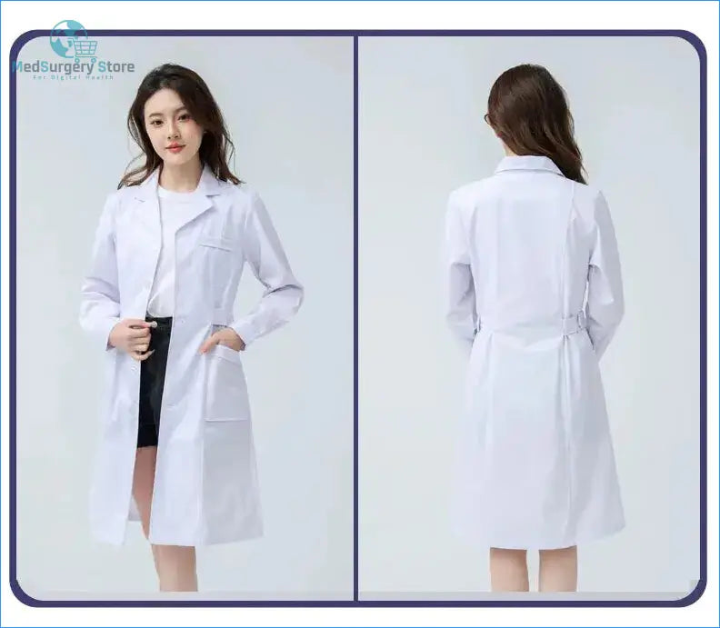 Bata Médica Femenina 'Aura Profesional': Confort Superior y Distinción Profesional.