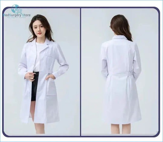 Bata Médica Femenina 'Aura Profesional': Confort Superior y Distinción Profesional.