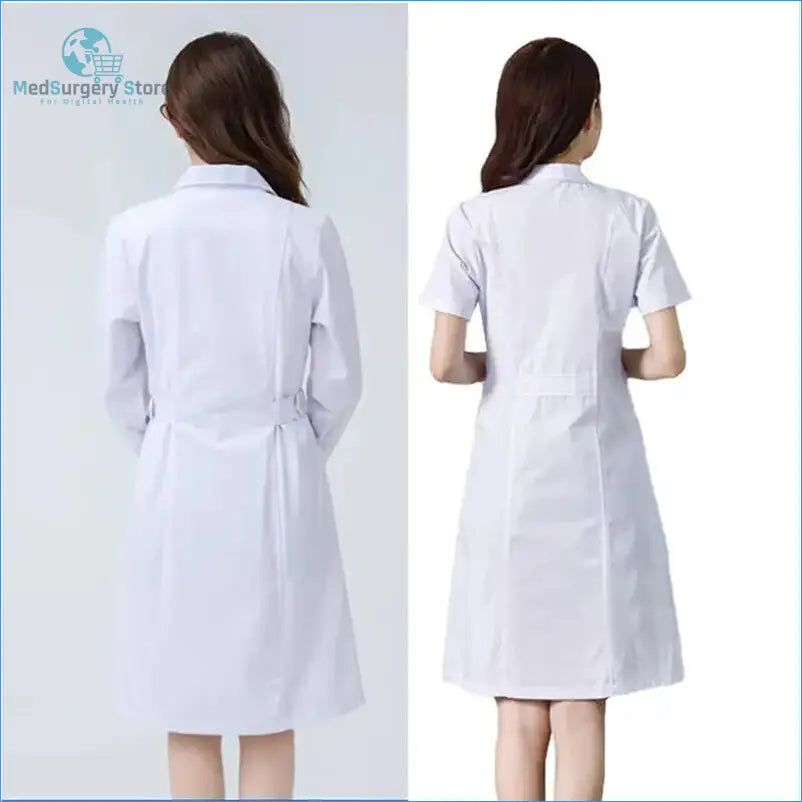Bata Médica Femenina 'Aura Profesional': Confort Superior y Distinción Profesional.