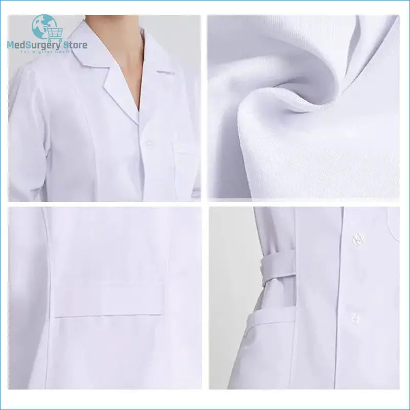 Bata Médica Femenina 'Aura Profesional': Confort Superior y Distinción Profesional.
