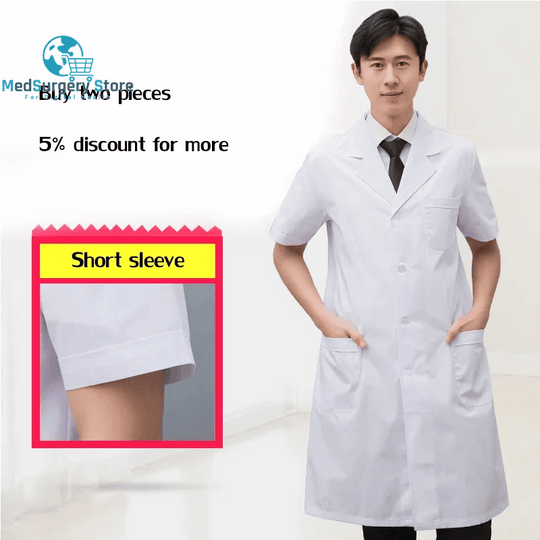 High Quality White Coat Lab Coat Hospital Doctor Slim Nurse Uniform Spa Uniform Nursing Uniform Scrubs Medical Uniforms Women