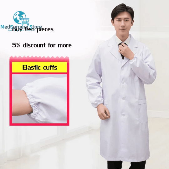 High Quality White Coat Lab Coat Hospital Doctor Slim Nurse Uniform Spa Uniform Nursing Uniform Scrubs Medical Uniforms Women
